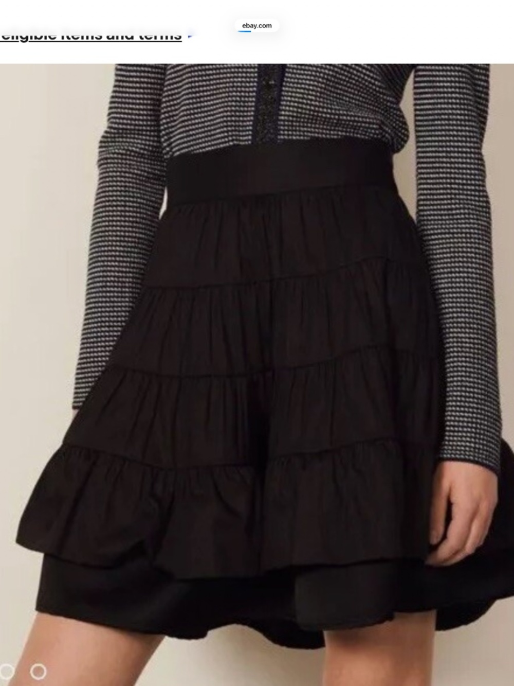 Sandro Tiered Mini Skirt